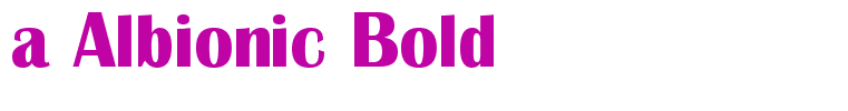 a Albionic Bold